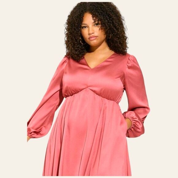 TORRID Plus Size Mini Bubble Charmeuse Babydoll dress 4X - Picture 6 of 16